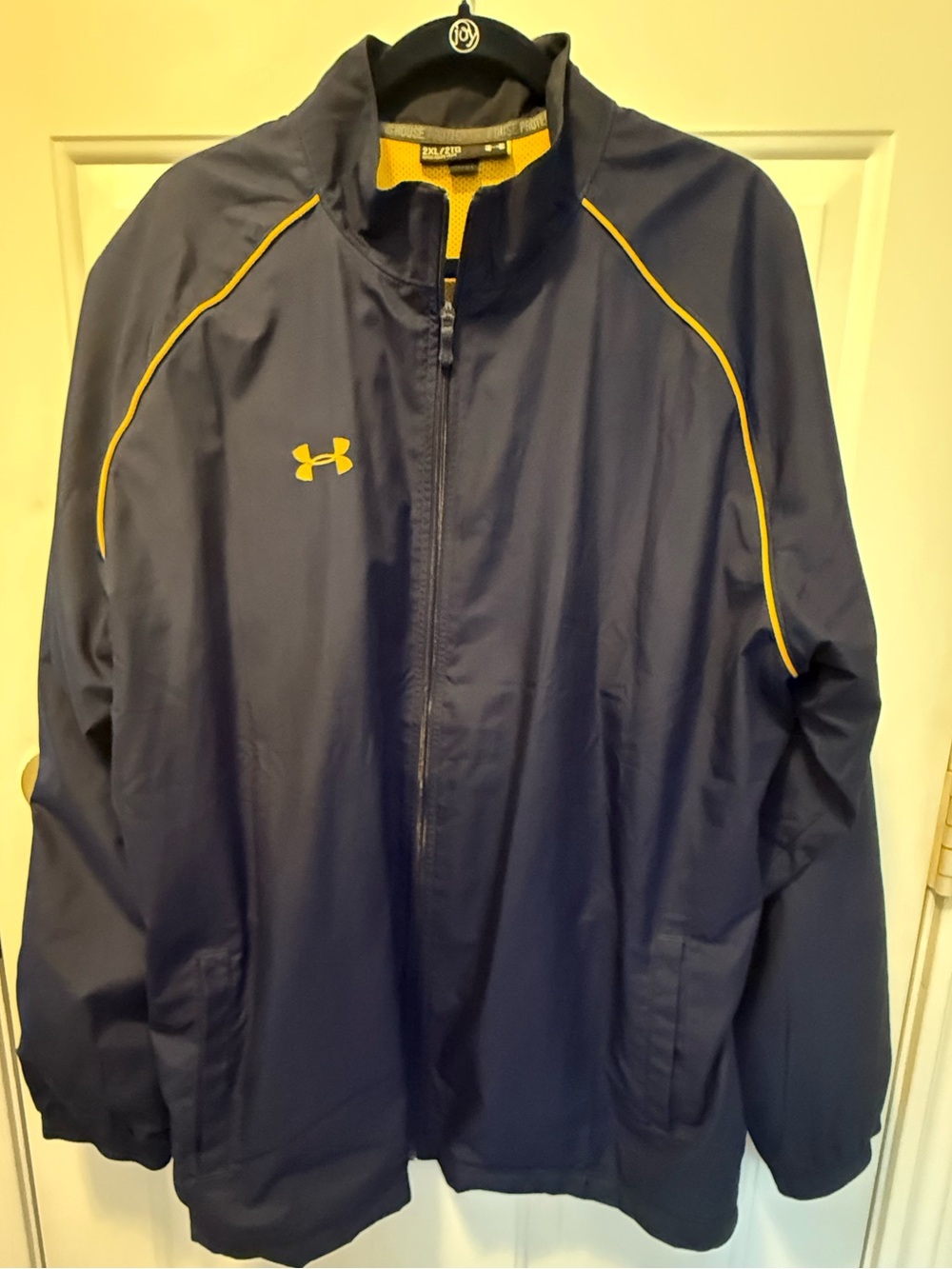 Under Armour Navy & maize men’s  Jacket with Yellow Accents - GUC